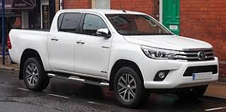 White 8th generation Toyota Hilux double cab