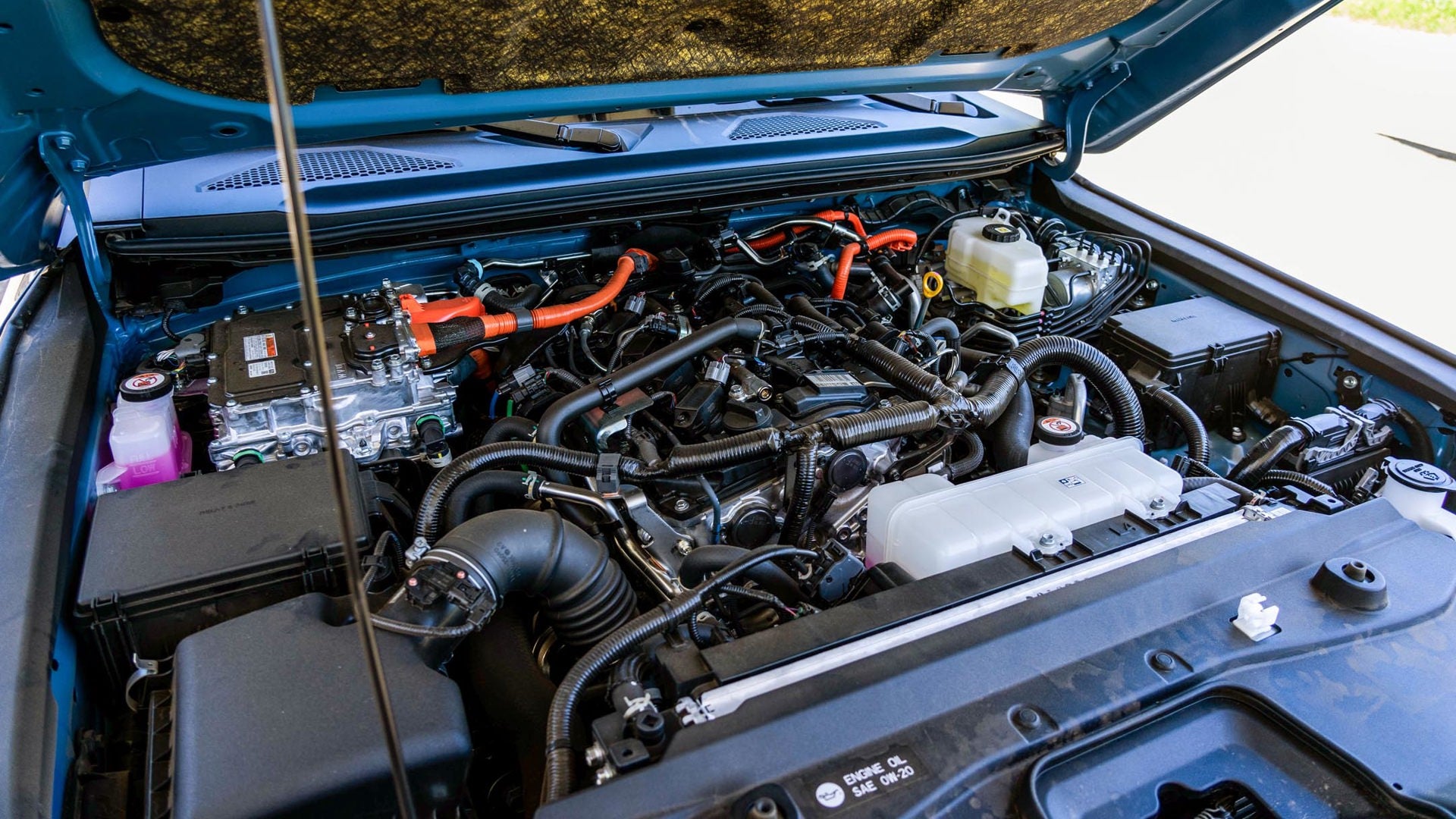 2.4L turbocharged i-FORCE MAX engine bay in a 4th gen Toyota Tacoma